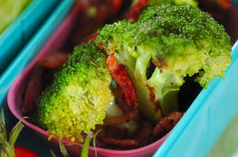 ブロッコリーのベーコンソテー