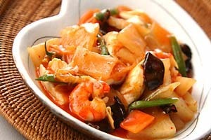 冬瓜のピリ辛炒め