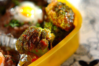 ブロッコリーのケチャップ炒め