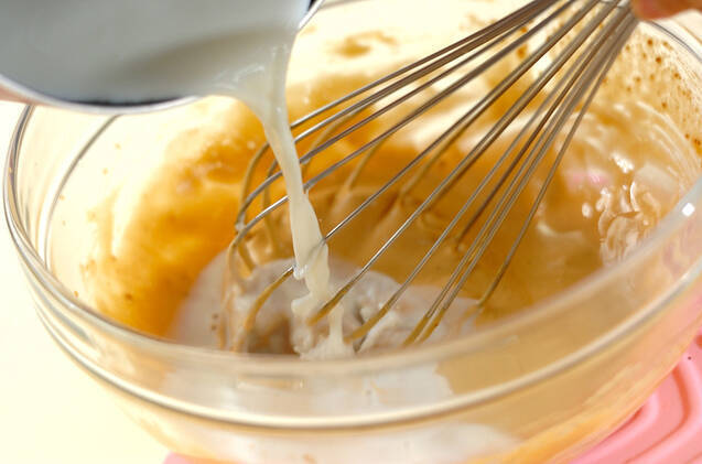 黒砂糖プリンの作り方の手順5