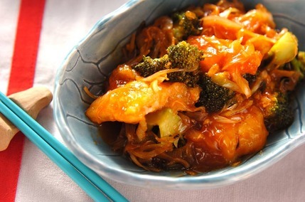 タラのケチャップ炒め