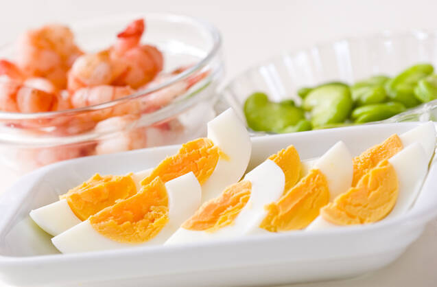 エビと卵の明太グラタンの作り方の手順1