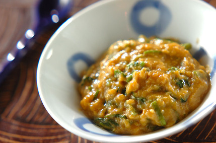 セリの和風スクランブルエッグ