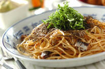 オイルサーディンの和風パスタ