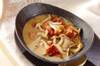ベーコンとキノコの豆乳スープの作り方の手順