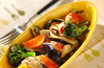 色々野菜のチーズ炒め