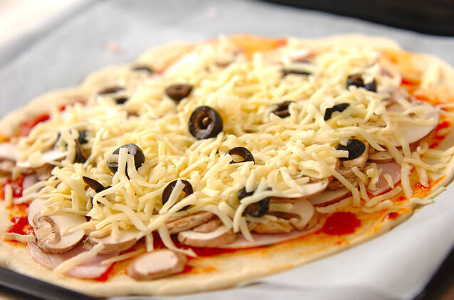 具だくさんのピッツァの作り方の手順10