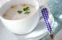 ホワイトアスパラのポタージュ