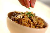 マイタケのそぼろ丼の作り方3