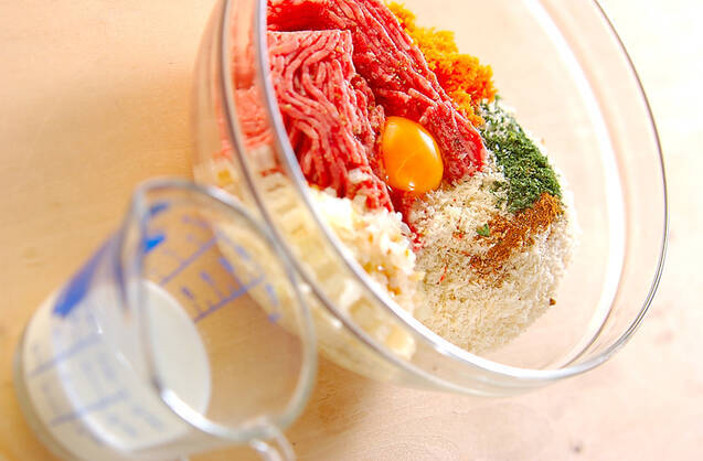 基本のハンバーグ＆バンズの作り方の手順1