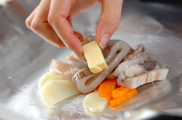 イカのホイル焼きの作り方の手順4