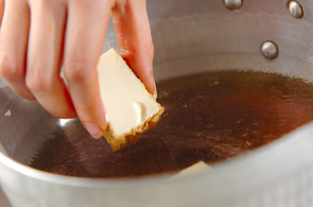 厚揚げの煮物の作り方の手順4