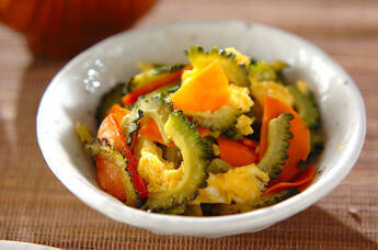 ゴーヤと卵の塩炒め