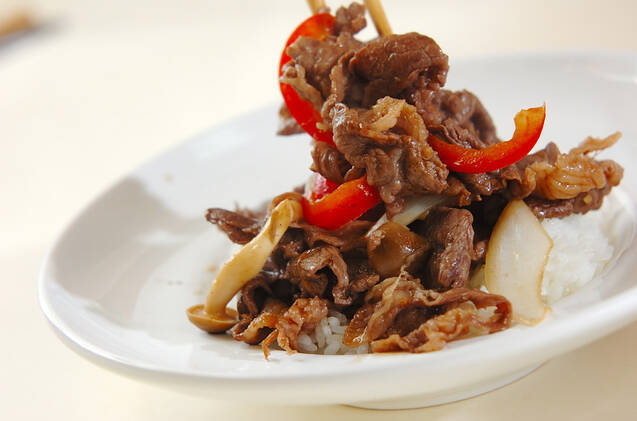 バルサミコ牛丼の作り方の手順6