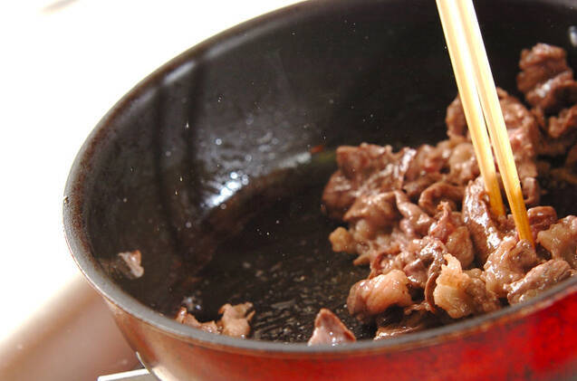 バルサミコ牛丼の作り方の手順3
