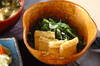 青菜と揚げの煮物の作り方の手順