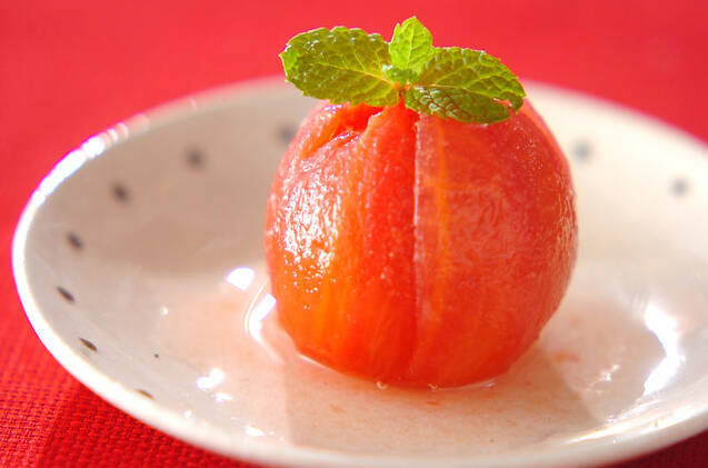ワイン風味の冷やしトマト