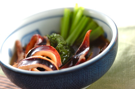 イカと小松菜のトロミ煮