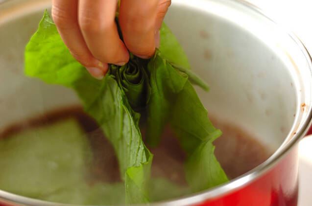 イカと小松菜のトロミ煮の作り方の手順6