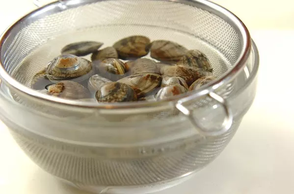 菜の花とアサリのパスタの作り方1