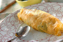 ウナギの和風オムライス