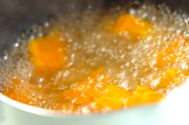 カボチャのゴマ和えの作り方の手順3