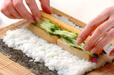 節分のシンプル巻き寿司(恵方巻き)の作り方5