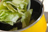 レタスとセリのスープの作り方の手順5