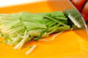 水菜とホウレン草のゴママヨ和えの作り方の手順1
