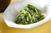水菜とホウレン草のゴママヨ和え