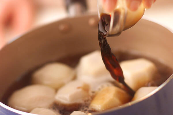 昔ながらの里芋の煮っころがしの作り方の手順4