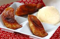 シナモンバナナソテー