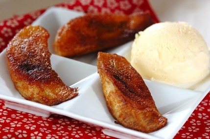 シナモンバナナソテー