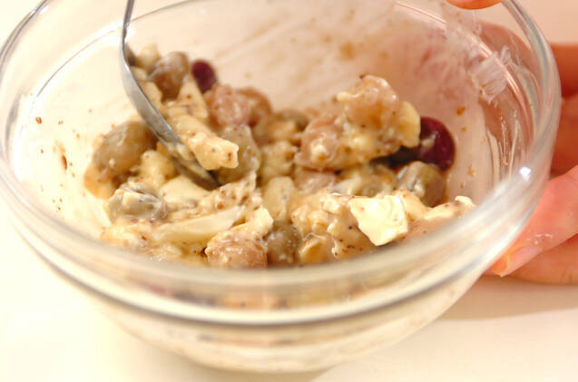 クリームチーズ入りビーンズサラダの作り方の手順1