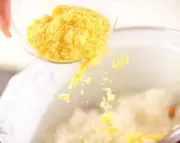 ブロッコリーのコーンスープリゾットの作り方2