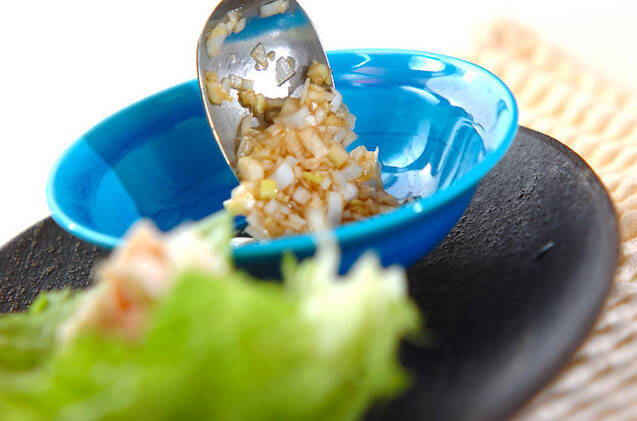 ささ身のレタス包みの作り方の手順4