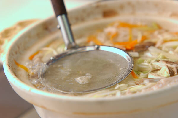 具だくさんのあんかけ雑炊の作り方の手順4