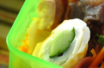 チーズ入りちくわのキュウリ詰め