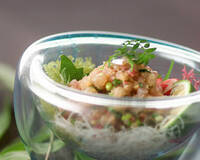 新鮮アジのみそ薬味タタキ