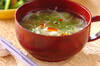 ビーフンの中華スープの作り方の手順