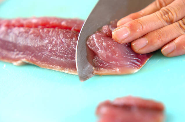 サバの大葉揚げの作り方の手順1