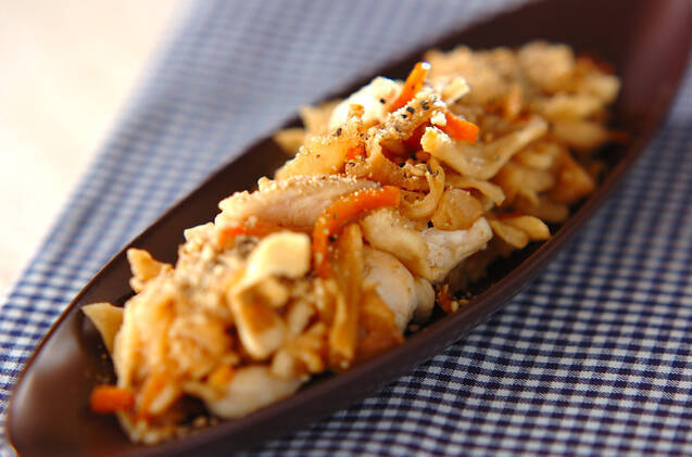 12. 切干大根のガーリック炒め