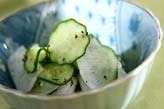 大根のゆかり和え