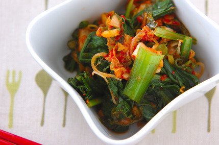 青菜のキムチ和え