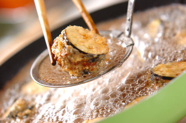 ナスのはさみ揚げの作り方の手順8