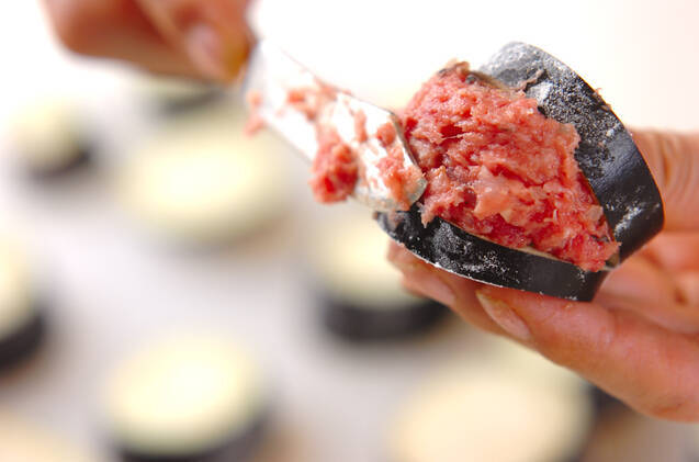 ナスのはさみ揚げの作り方の手順7