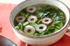 ツルムラサキのスープの作り方の手順