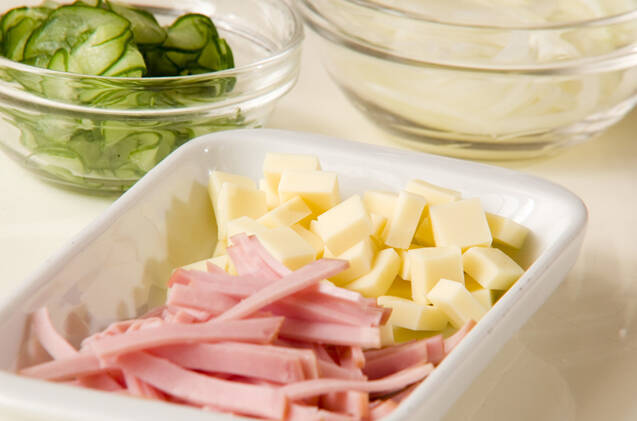 パンプキンサラダの作り方の手順2