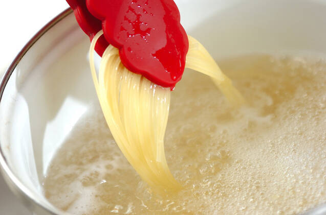 大葉パスタサラダの作り方の手順2