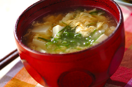 豆腐入りとろとろ卵汁